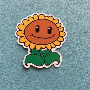 Plants vs zombie sunflower sticker